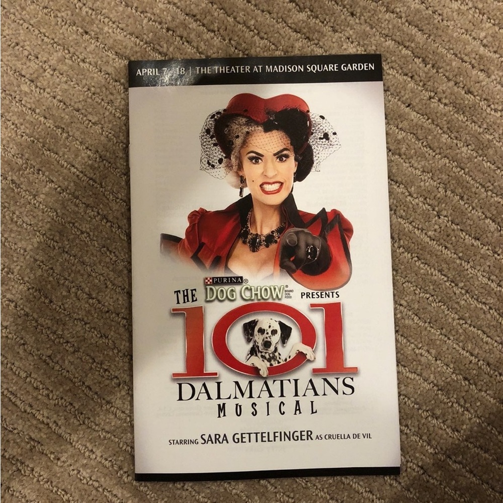 101 Dalmatians Musical Playbill